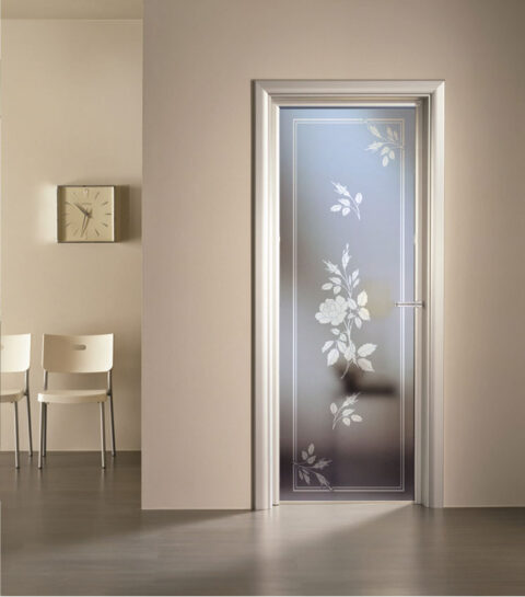 VETRO SABBIATO AMBRE PER PORTE INTERNE