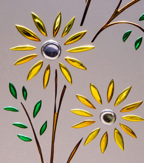 VETRO COLORATO SUNFLOWER PER PORTE INTERNE - immagine 4